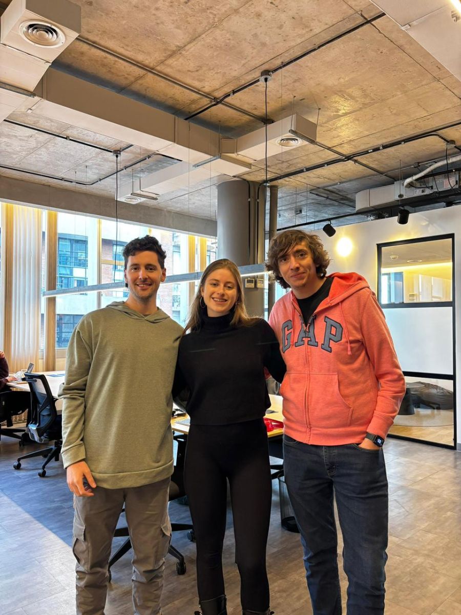 Lucas Tortonese, Michelle Benenzon y Yamil Juri: fundadores de Menta