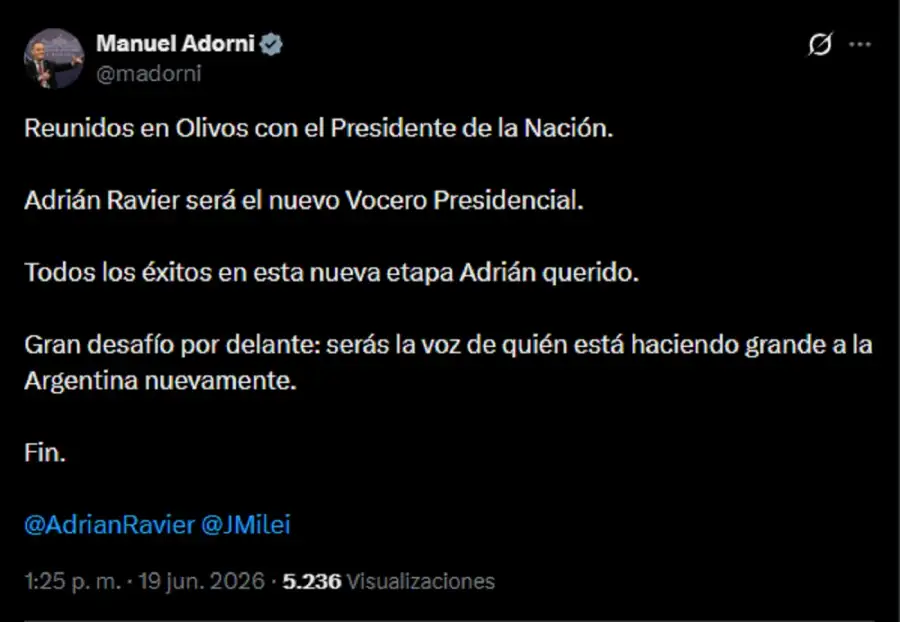 Manuel Adorni