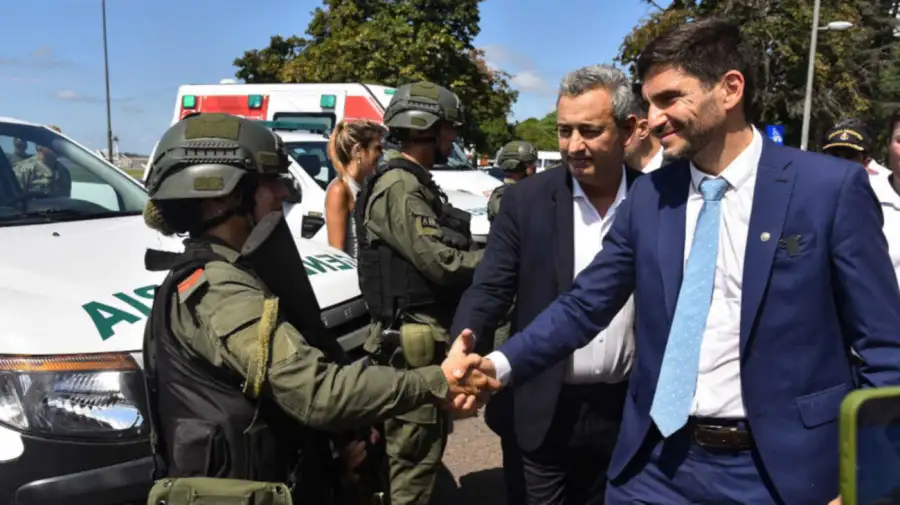 Maximiliano Pullaro y el intendente de Rosario, Pablo Javkin 19062026