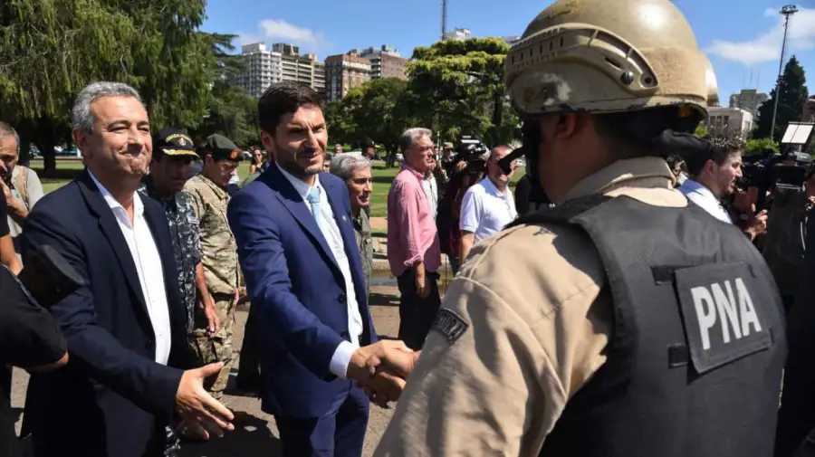 Maximiliano Pullaro y el intendente de Rosario, Pablo Javkin 19062026