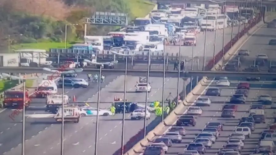 Choque fatal ocurrido en la autopista Panamericana