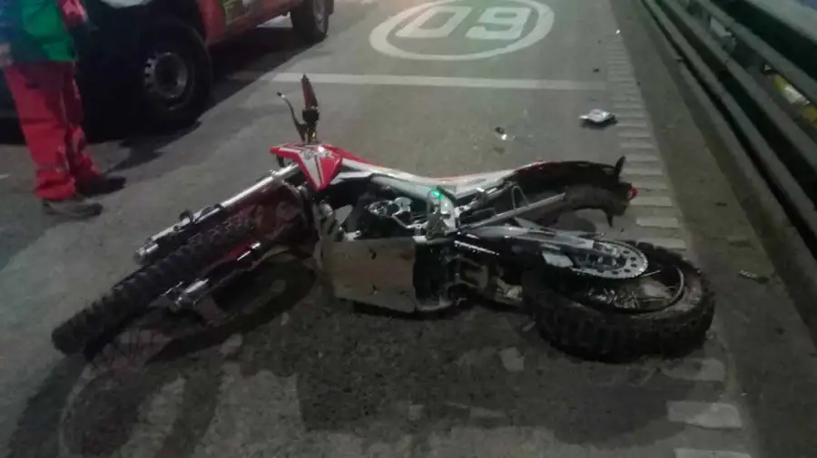 Choque motociclista AU 9 de Julio 21062026
