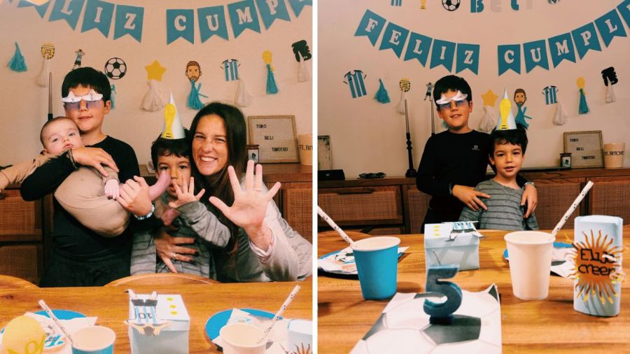 Cumpleaños de Belisario, el hijo de Juana Repetto
