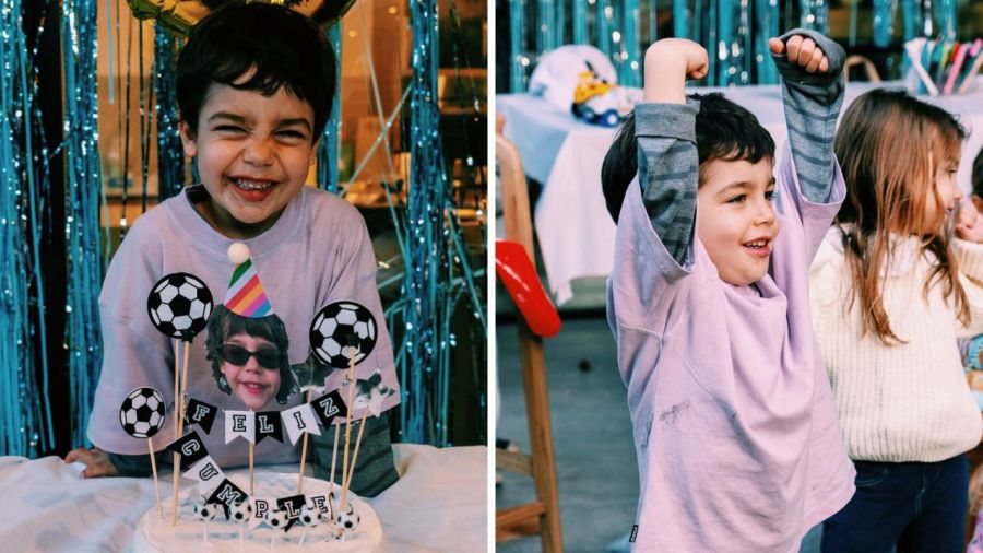 Cumpleaños de Belisario, el hijo de Juana Repetto