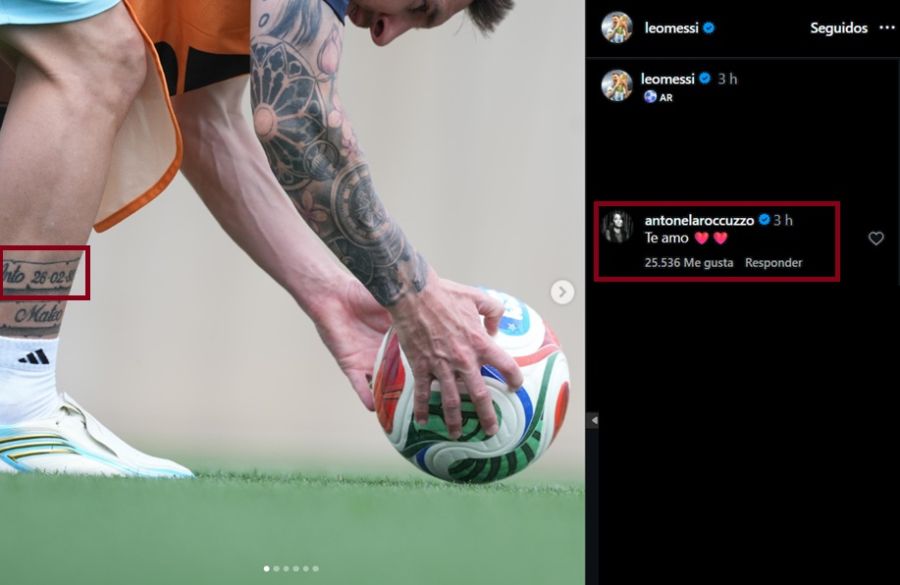 El mensaje de Antonela Roccuzzo a Lionel Messi