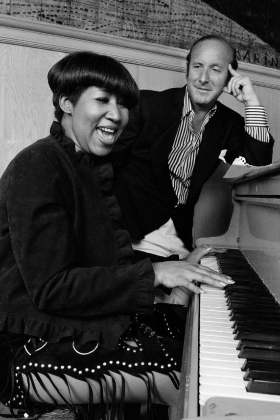 Aretha Franklin y Clive Davis