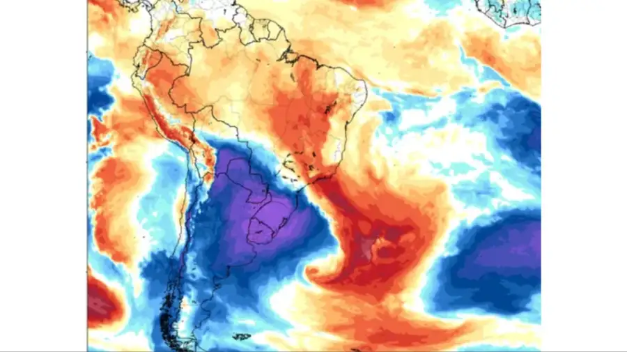 Masa de aire polar ingresa al país