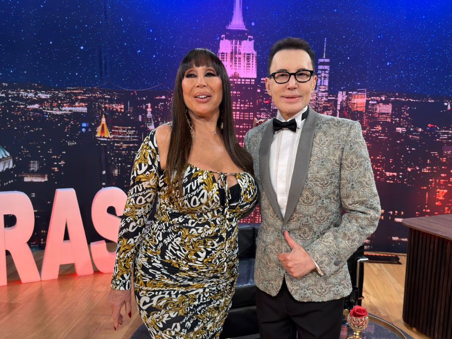 Moria Casán y Marcelo Polino