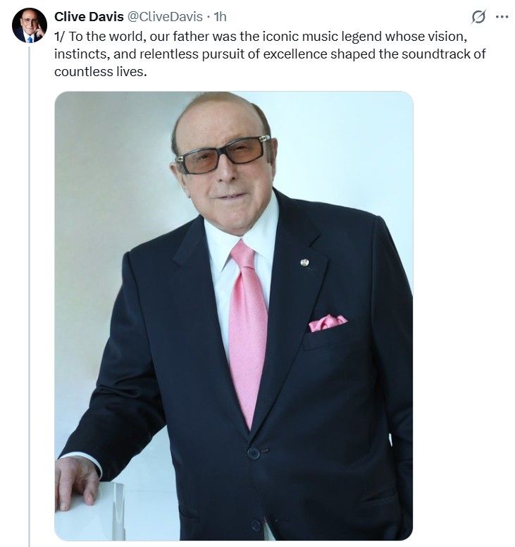 Muerte de Clive Davis