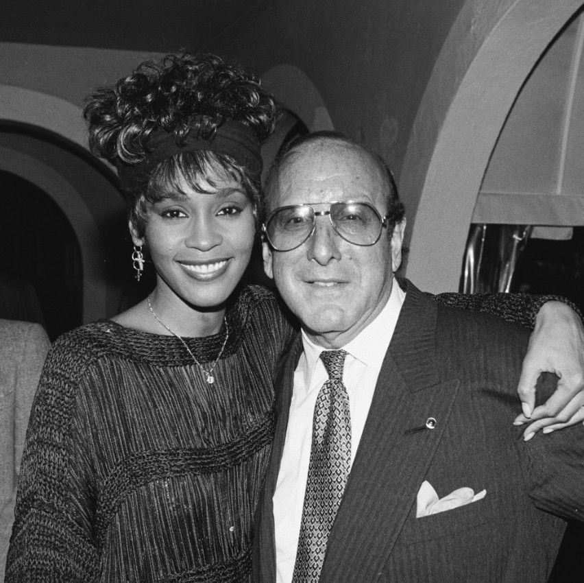 Whitney Houston y Clive Davis