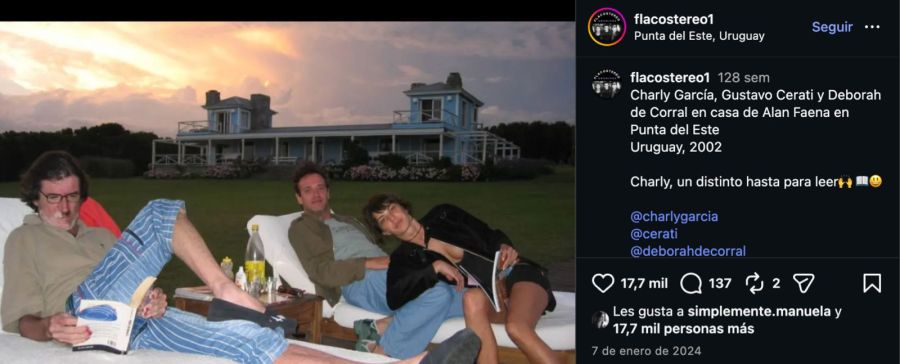 Deborah Del Corral, Gustavo Cerati