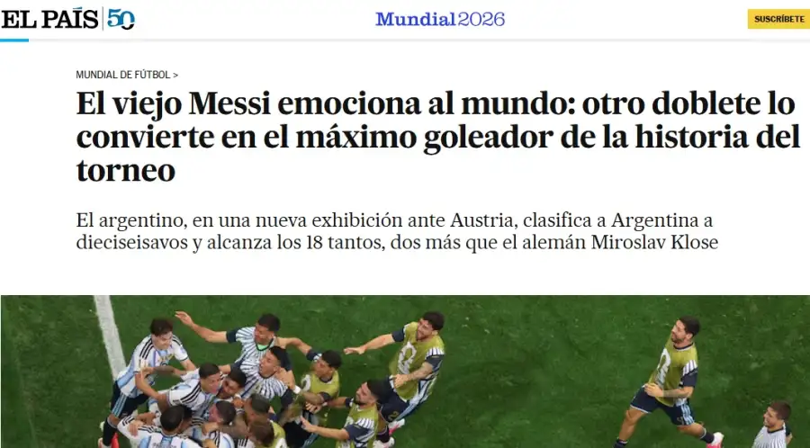 El País Madrid Messi 23062026