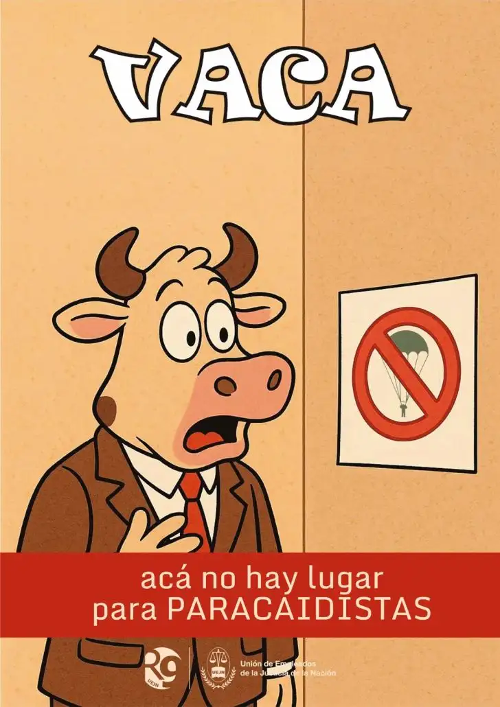 Flyer contra el juez Vaca Narvaja