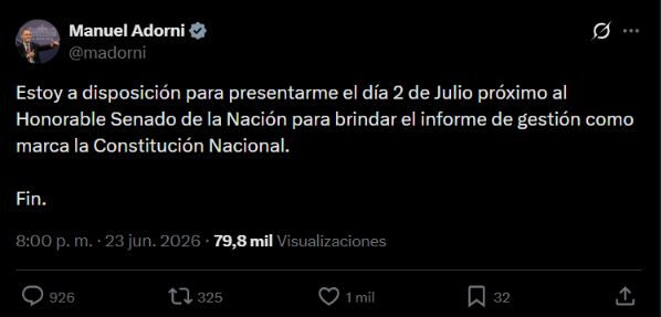 Manuel Adorni 20260623