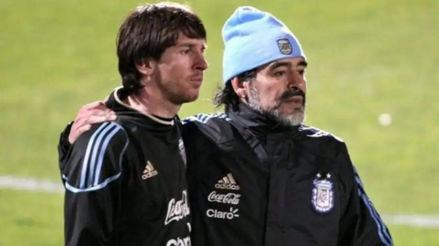 Messi y Maradona
