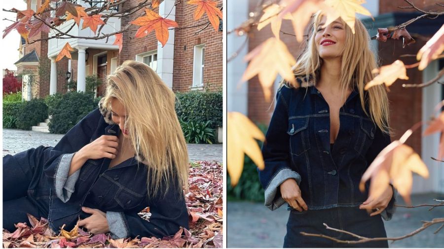 Luisana Lopilato deslumbró con su look total denim