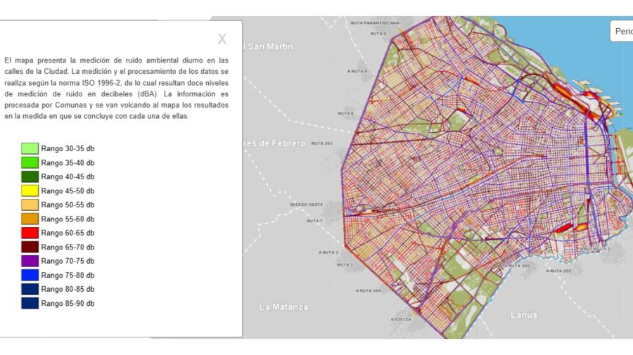 Mapa del ruido CABA