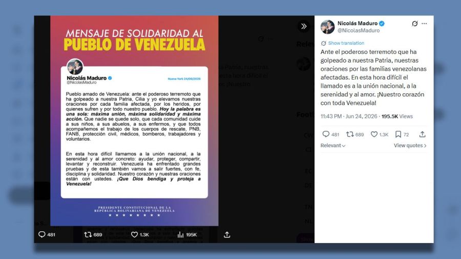 Posteo Nicolás Maduro 25062026