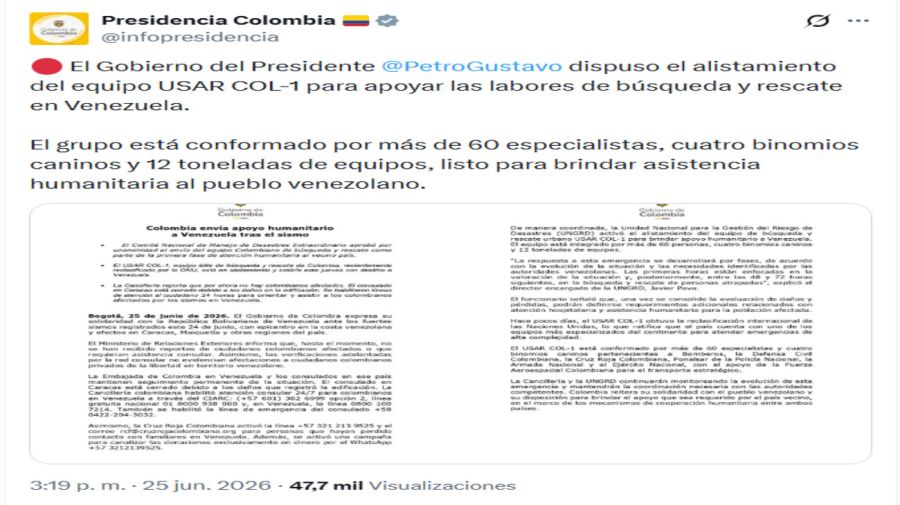 Posteos ayuda Venezuela