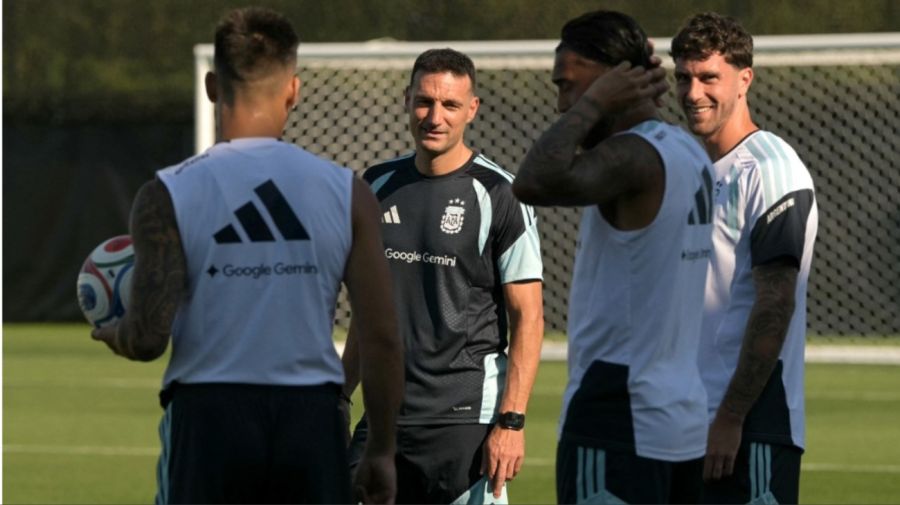 Entrenamiento de la Selección Argentina en Kansas City