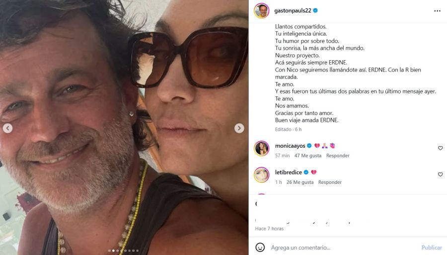 El mensaje de Gastón Pauls tras la muerte de Ernestina Pais