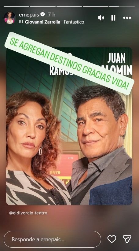 El último posteo de Ernestina Pais