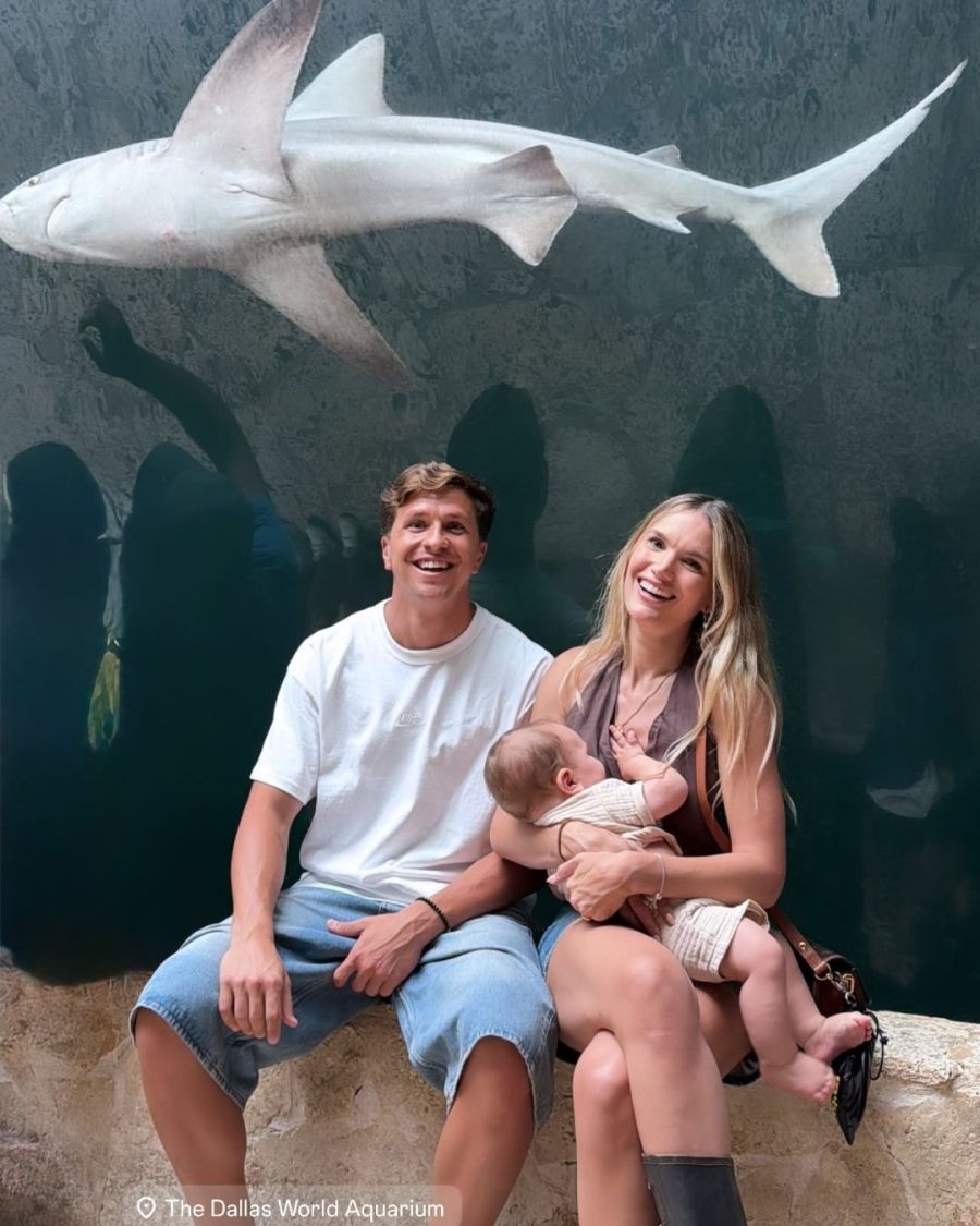 Eva Bargiela en un acuario de Dallas