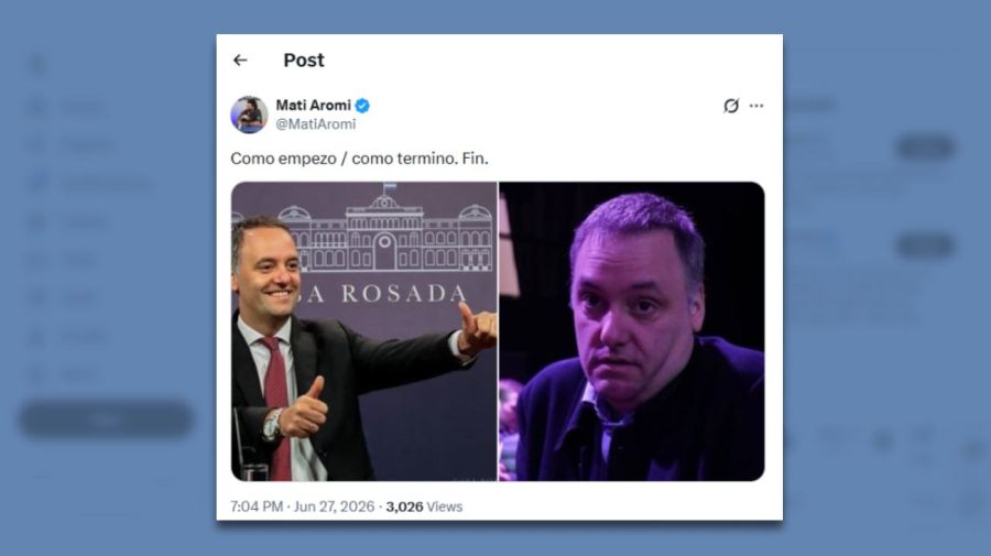 Memes renuncia Adorni 27062026