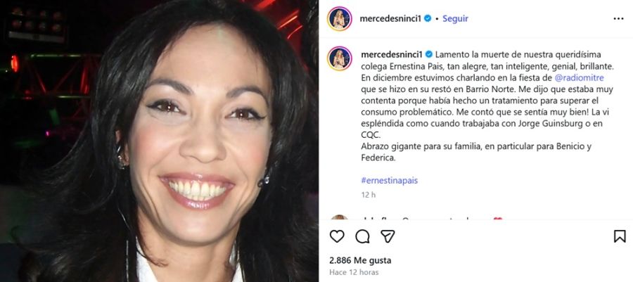Mercedes Ninci por Ernestina Pais