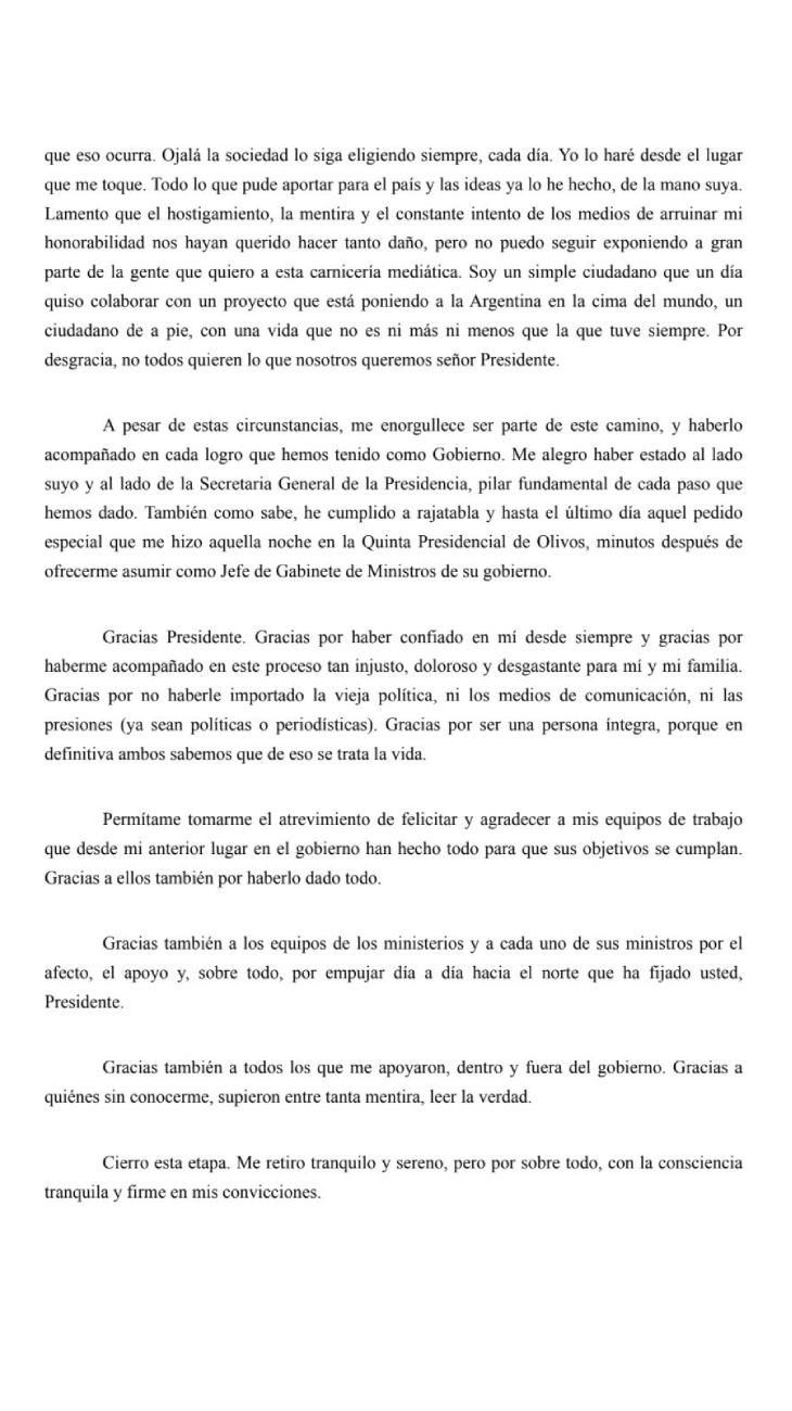 Renuncia Adorni 27062026