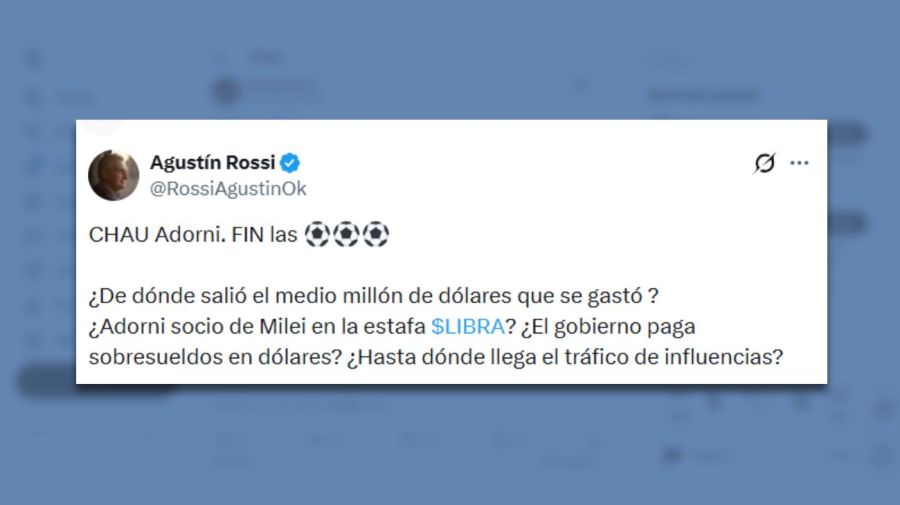 Repercusiones renuncia de Adorni 27062026
