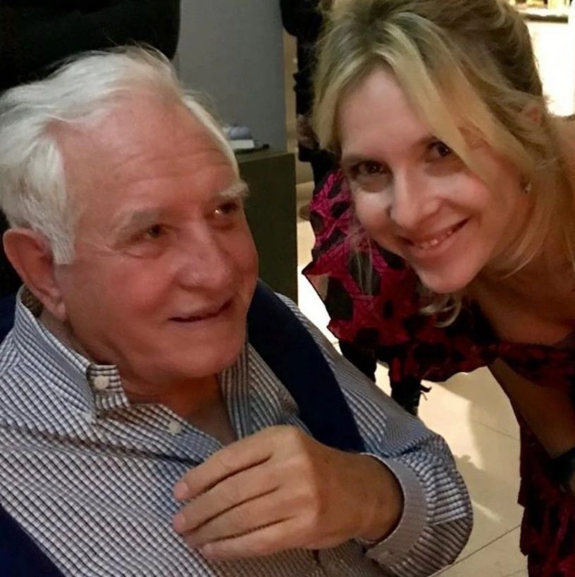 Carla Peterson y su papá