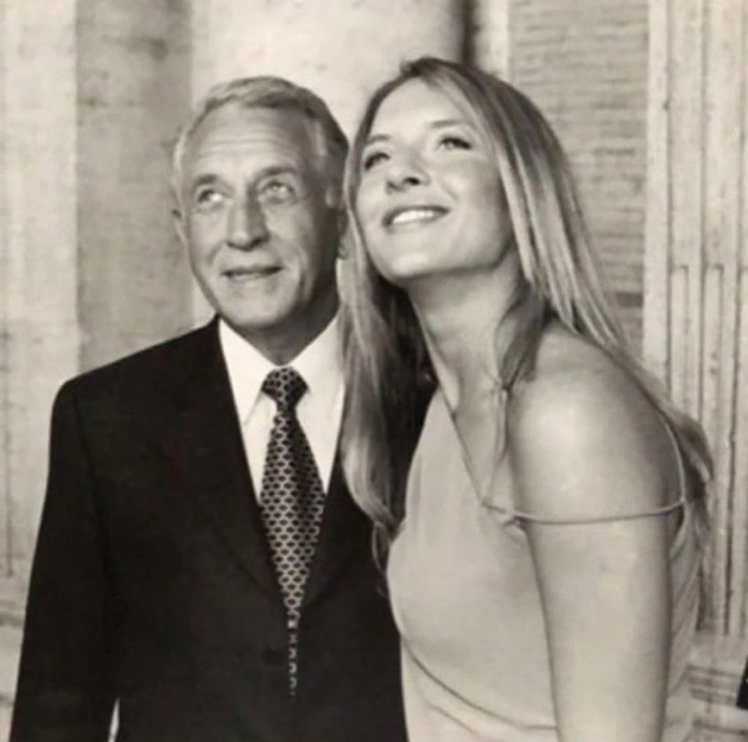 Carla Peterson y su papá