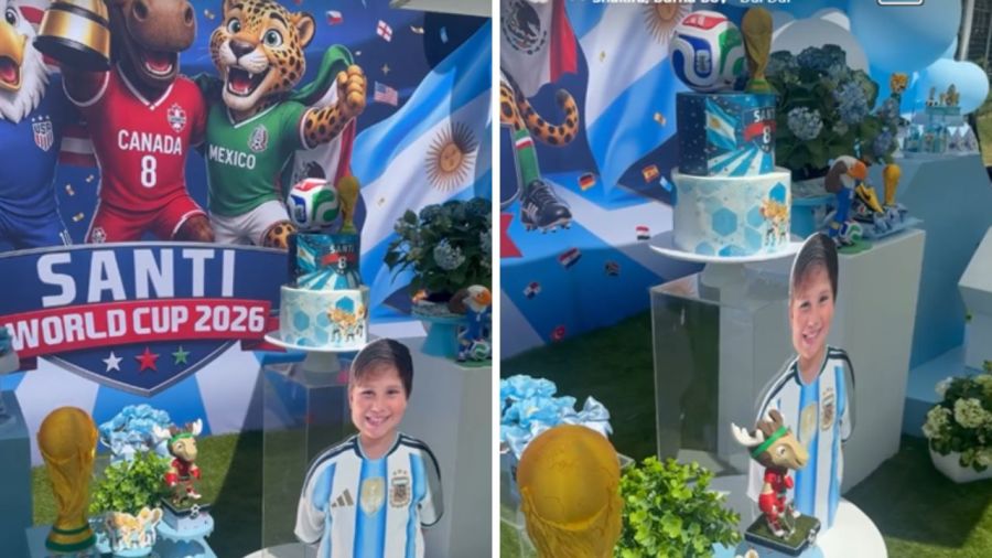 Cumpleaños de Santi, el hijo del Dibu Martínez