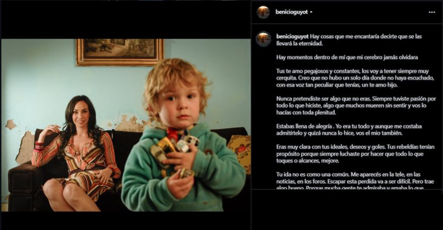 Ernestina Pais y su hijo Benicio