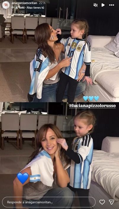 Ana García Moritán y su madrina, Luciana Pizzolorusso