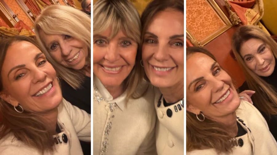 Nequi Galotti junto a sus amigas en el teatro Colón