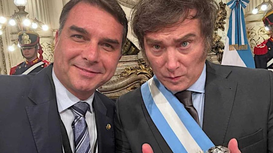 Javier Milei y Flávio Bolsonaro 29062026