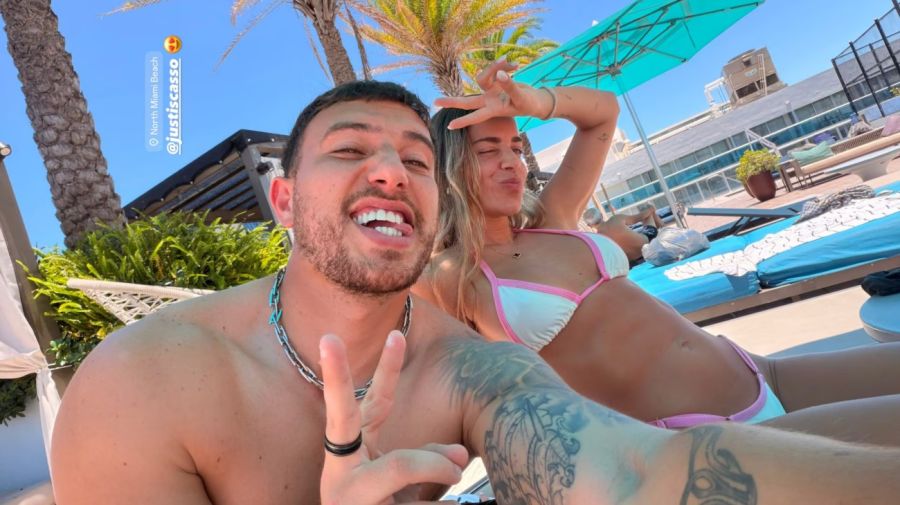 Martín Salwe presentó a su novia