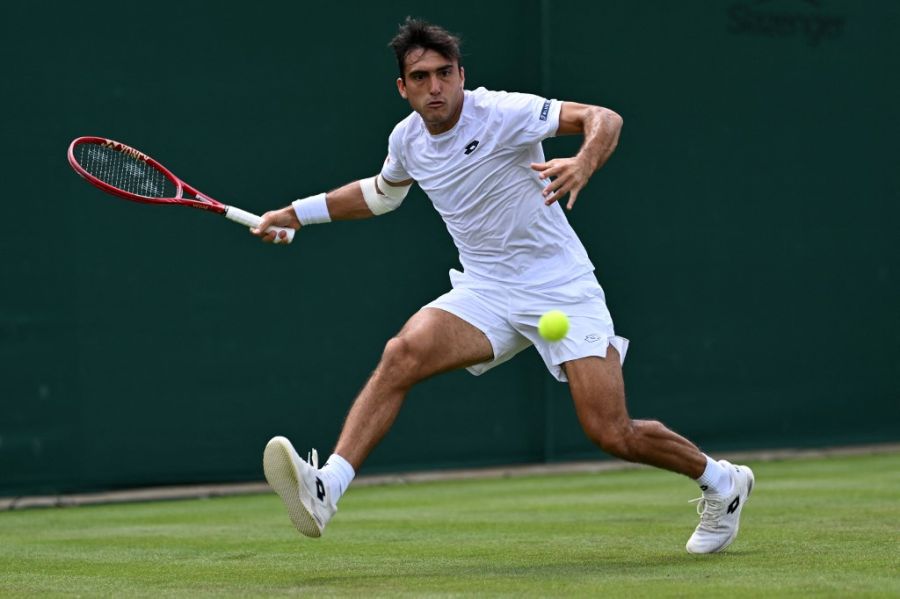 Román Burruchaga en Wimbledon