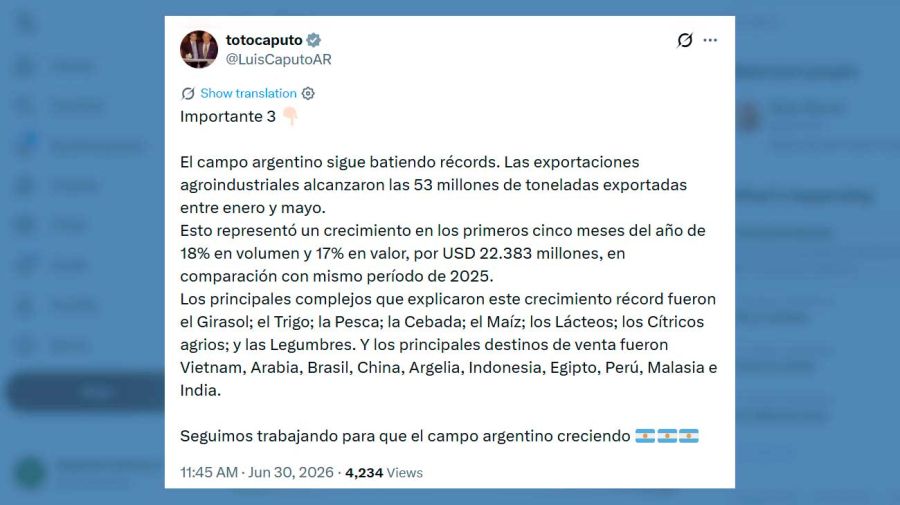 X Luis Caputo 30062026