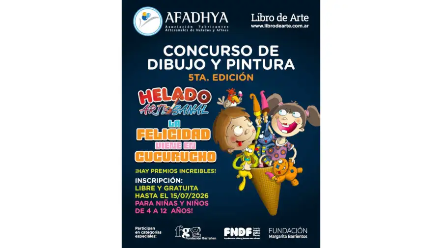AFADHYA lanzó la 5ª edición del concurso Helado ARTEsanal 01072026
