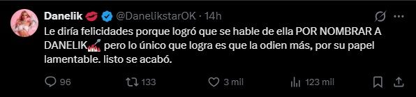 Danelik contra Catalina Gorostidi