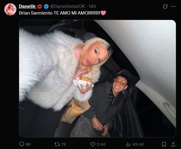 Danelik y su amor por Brian Sarmiento