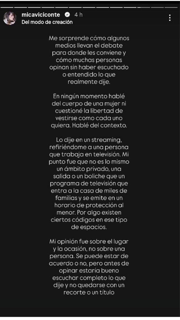 Mica Viciconte vs Julieta Poggio