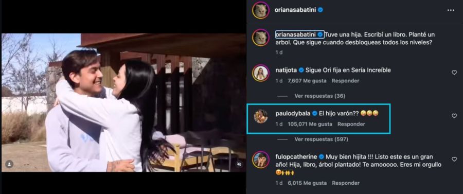 Oriana Sabatini, Paulo Dybala