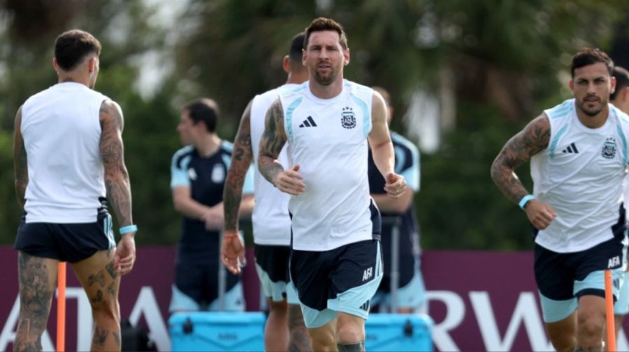 Entrenamiento de la Selección Argentina en Miami