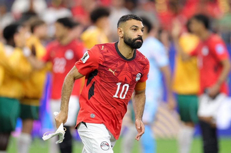 Mohamed Salah con la Selección de Egipto