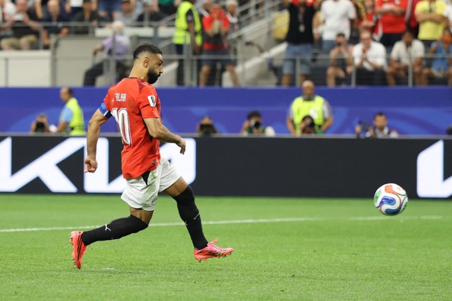Mohamed Salah con la Selección de Egipto