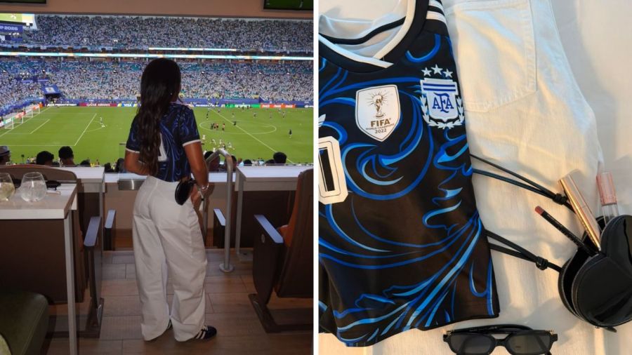 Antonela Roccuzzo en Argentina contra Cabo Verde
